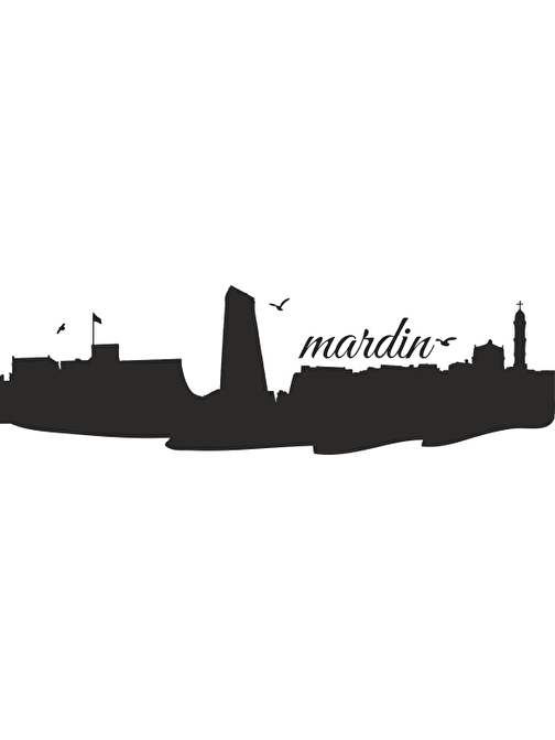Technopa Mardin Şehri Silueti Folyo Sticker