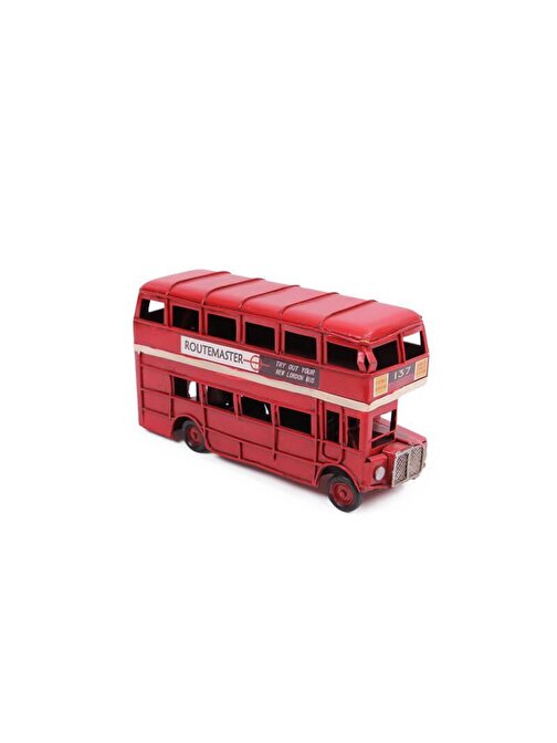 ihtiyaçavm Dekoratif Metal Araba Londra Şehir Otobüsü Vintage Hediyelik