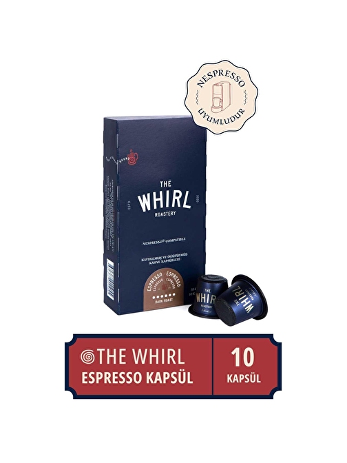 The Whirl Espresso Dark Kapsül Kapsül Kahve 10'lu