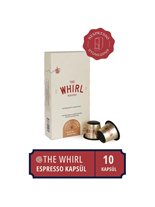 The Whirl Lungo Medium Kapsül Kapsül Kahve 10'lu