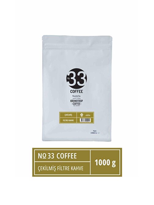 No 33 Çekilmiş Filtre Kahve 1 kg