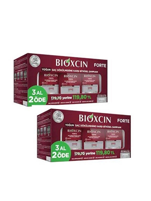 Bioxcin Forte Şampuan 3'lü Set 2 Adet