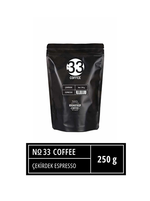 No 33 Espresso Çekirdek Kahve 250 Gr