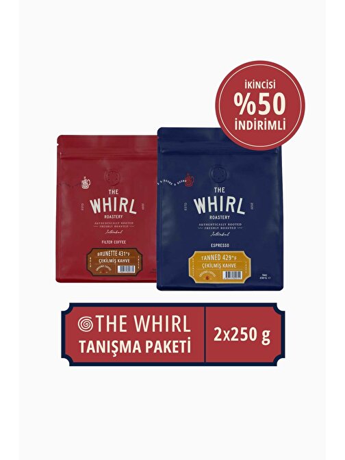 The Whirl  Espresso Çekilmiş Kahve Tanışma Paketi 250 Gr X 2 Adet