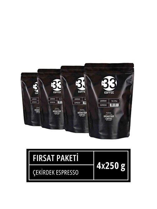 3 No 33 Espresso Çekirdek Kahve 4 Al 3 Öde