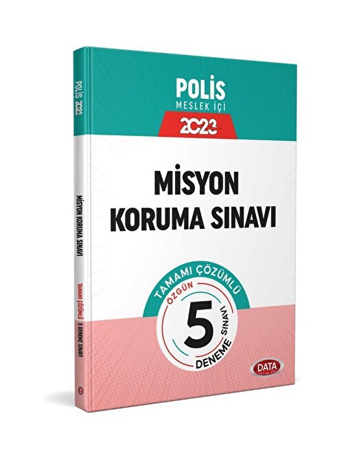 2023 Emniyet Genel Müdürlüğü Polis Misyon Koruma Sınavı Tamamı Çözümlü 5 Deneme Data Yayınları