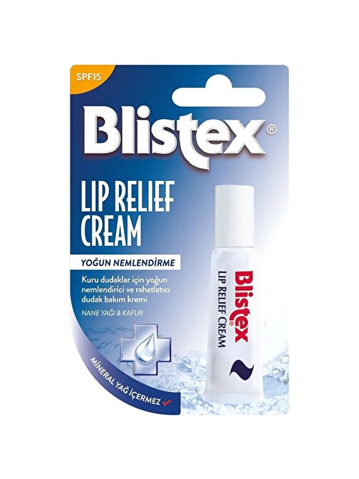 Blistex Lip Relief Kekik Yağı Aromalı Onarıcı Ve Koruyucu SPF15 Krem Dudak Bakımı 6 ml