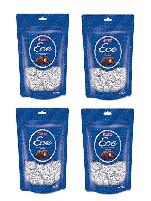 Ülker Ece İkramlık Çikolata Fındıklı 350 gr x 4 Adet