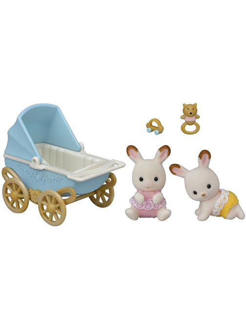 Adore Oyuncak 5432 Sylvanian Families, Çikolata Kulaklı İkiz Tavşan Bebek, +3 yaş