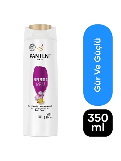 Pantene Superfood Gür - Güçlü Şampuan 350 ml