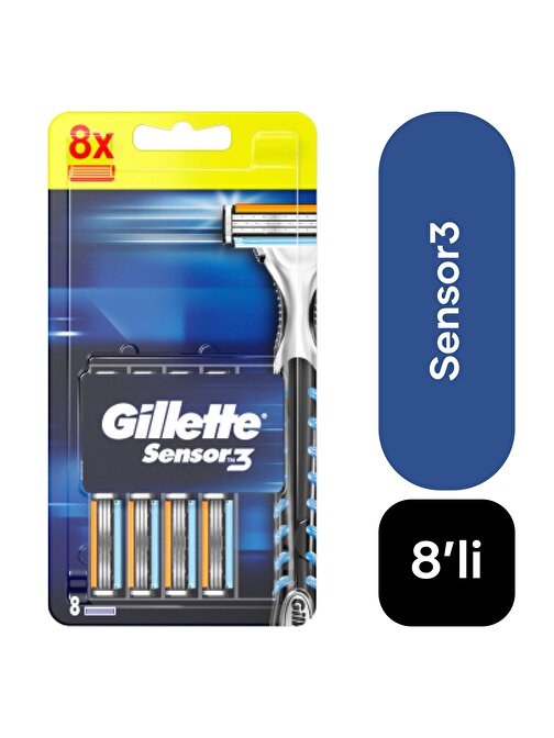 Gillette Sensor 3 8'li Bıçak