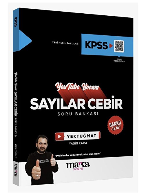 Marka Yayınları Marka KPSS Sayısal Cebir Youtube Hocam Soru Bankası Video Çözümlü