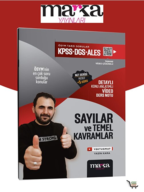 Marka Yayınları Marka KPSS -DGS-ALES Sayılar Ve Temel Kavramlar Konu Anlatımlı Video Ders Notu