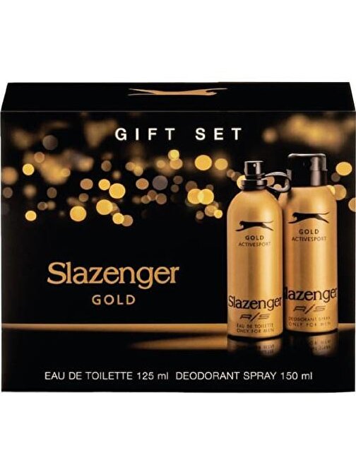 Slazenger Active Sport Gold 125 ml + 150 ml Deodorant Erkek Parfüm Setleri