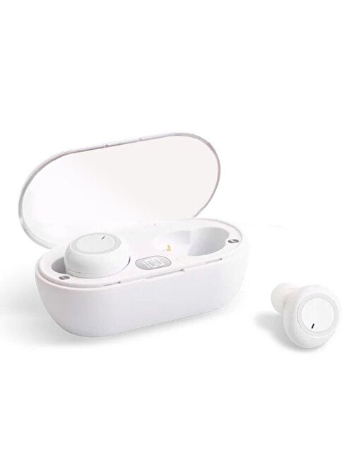 Hepu Vrs .5.2 Kablosuz Silikonlu Kulak İçi Bluetooth Kulaklık Beyaz
