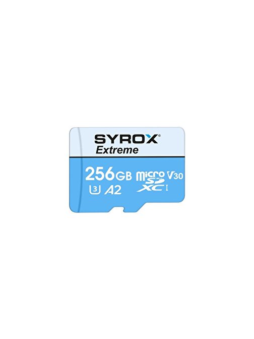 Syrox Class 10 MC256 Card 256 GB Micro SD Hafıza Kartı + Adaptörü