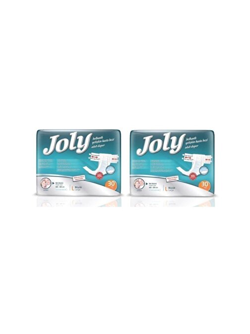 Joly Belbantlı Hasta Bezi 60 Adet Büyük Large 30x2 Paket