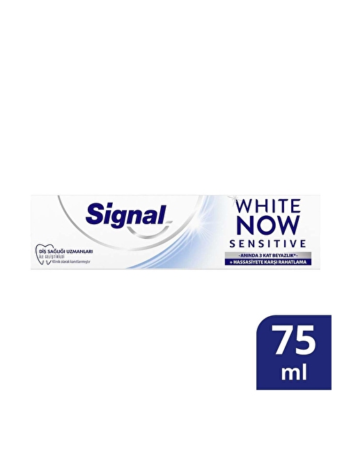 Signal White Now Sensitive 3 Kat Beyaz Diş Macunu