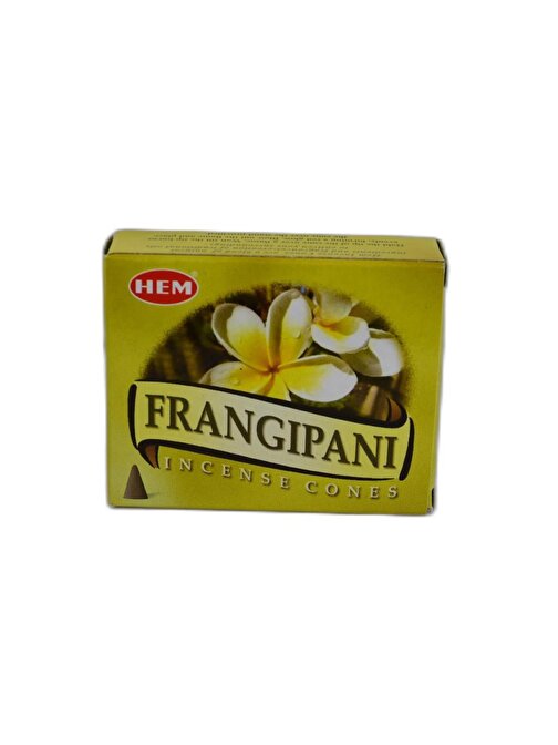 Hem Tütsü Plumeria Çiçeği Kokulu 10 Konik Tütsü Frangipani Incense Cones