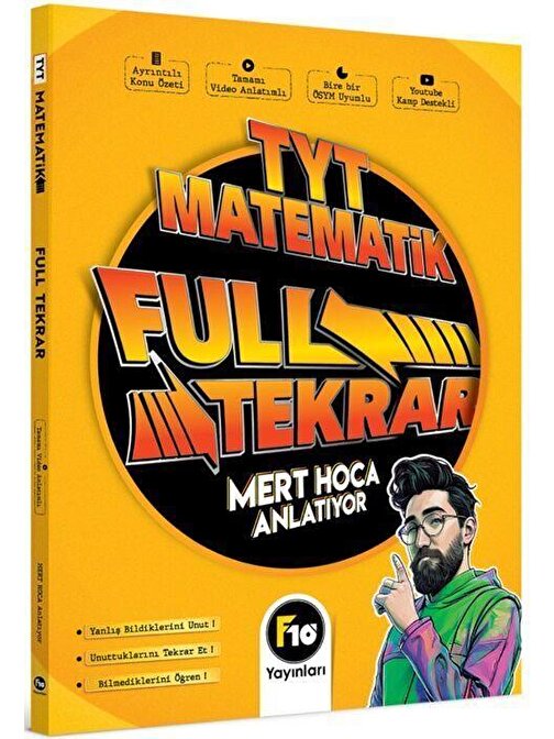 Akm Kitap TYT Matematik Full Tekrar Video Ders Kitabı F10 Yayınları