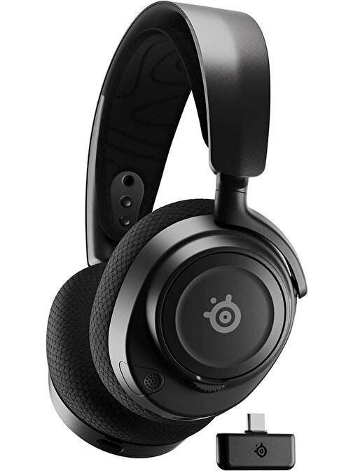 SteelSeries Arctis Nova 7 Bluetooth-Kablosuz Mikrofonlu Kulak Üstü Oyuncu Kulaklığı Siyah