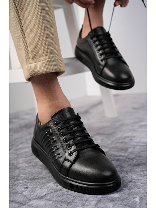 Muggo Delta Garantili Erkek Günlük Klasik Hakiki Deri Casual Rahat Ortopedik Ayakkabı