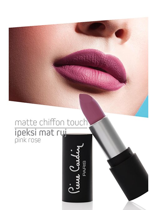 Pierre Cardin Matte Chiffon Touch Lipstick - Pink Rose -174