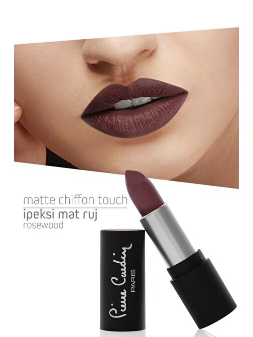Pierre Cardin Matte Chiffon Touch Lipstick - Rosewood -176