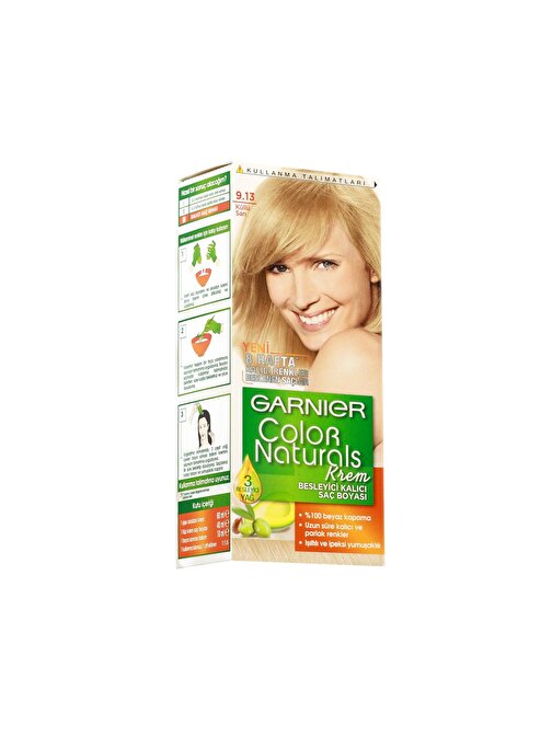 Garnier Color Naturals Saç Boyası 9.13 Açık Küllü Sarı