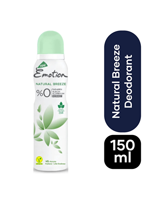 Emotion Natural Breeze Kadın Sprey Deodorant 150 Ml