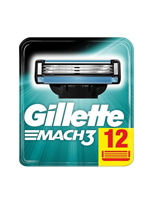 Gillette Mach3 Yedek Tıraş Bıçağı 12'li