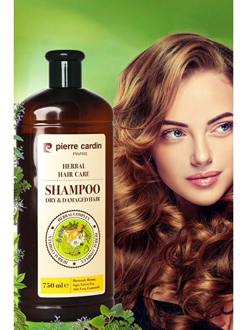 Pierre Cardin Herbal Şampuan For Dry - Damaged Hair Bitkisel Şampuan 750 ml