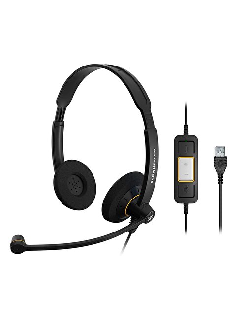 Sennheiser SC 60 USB ML Duo Kablolu UC Kulak Üstü Kulaklık