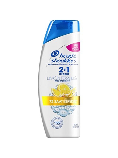 Head & Shoulders Limon Ferahlığı 2'si 1 Arada Kepeğe Karşı Etkili Şampuan 350 ml