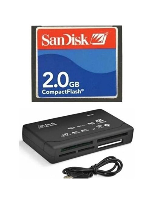 Sandisk 2 Gb Compact Flash Hafıza Kartı - Usb 2.0 Cf Kart Okuyucu