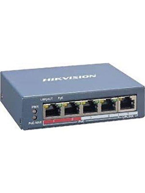 Hikvision Ds-3E1105P-Eı 65 W 4 Port 10 - 100 Mbps Yönetilemez Poe Switch