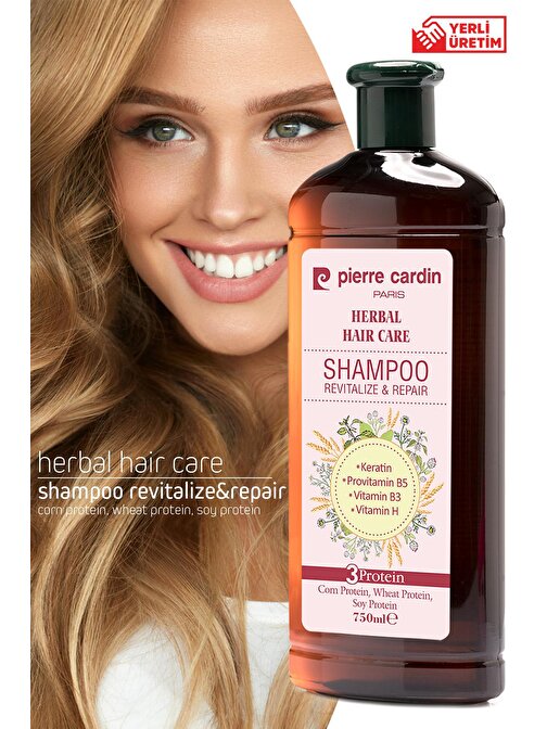 Pierre Cardin Herbal Onarıcı - Canlandırıcı Etkili Bitkisel Şampuan 750 ml