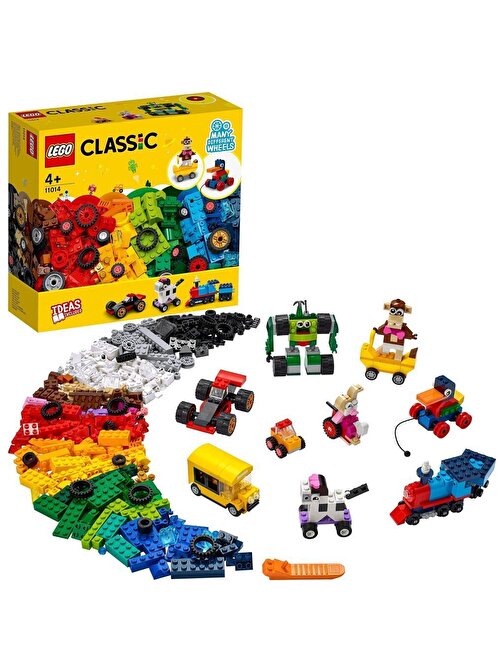 Lego Classic Tekerlekli 653 Parça Yapım Parçaları Seti 11014