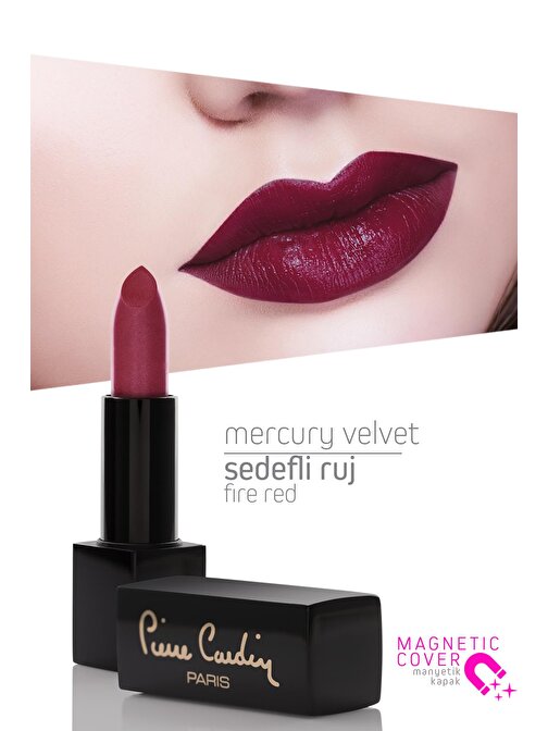 Pierre Cardin Mercury Velvet Lipstick - Fire Red - 167