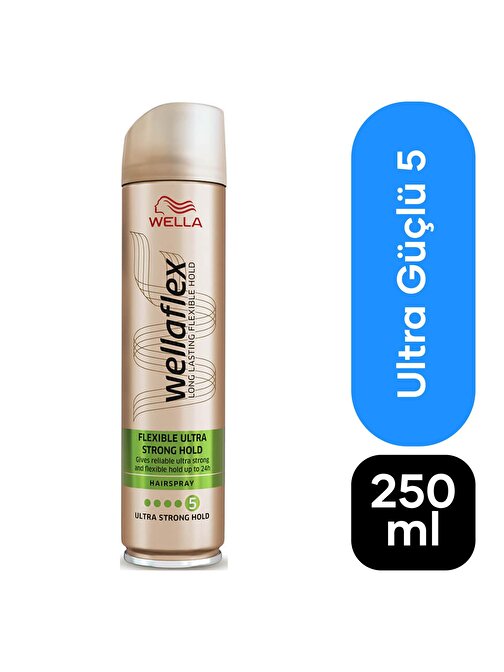 Wellaflex Hacim Verici Saç Spreyi Flexible Ultra Strong 250 ml