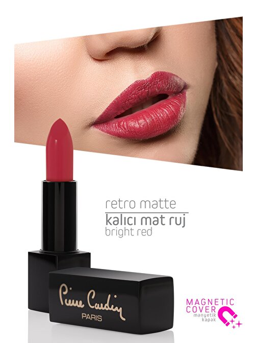 Pierre Cardin Retro Matte Lipstick - Bright Red - 151