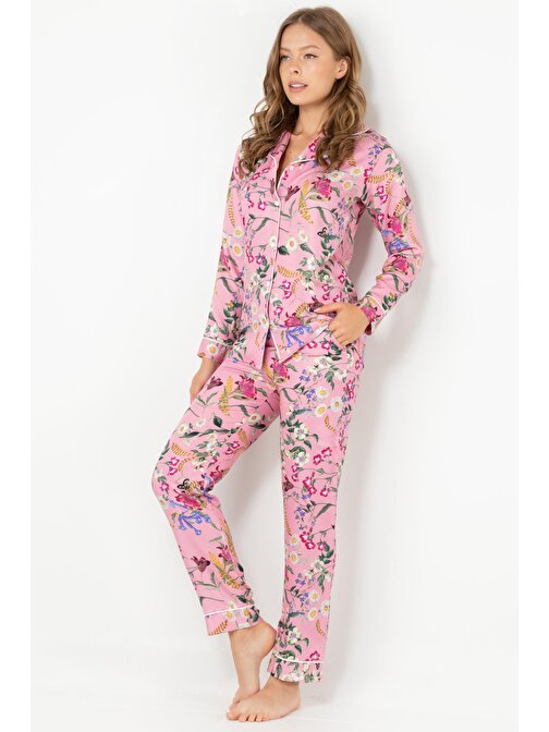 DoReMi Rosy Uzun Kollu Bayan Pijama Takımı