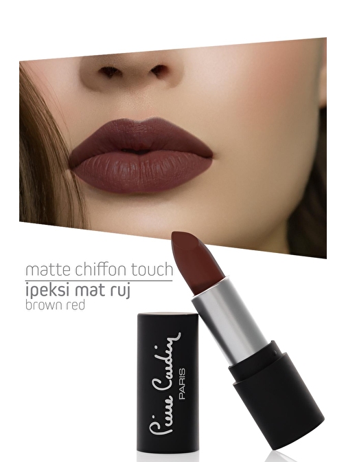 Pierre Cardin Matte Chiffon Touch Lipstick - Brown Red -193