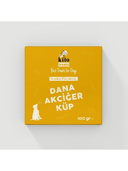 Kurutulmuş Dana Akciğer Küp 100 gr