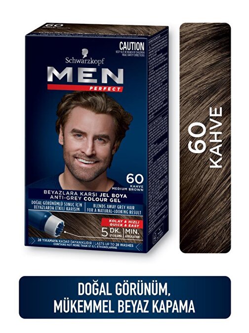 Schwarzkopf Men Perfect Erkek Saç Boyası 60 - Kahve