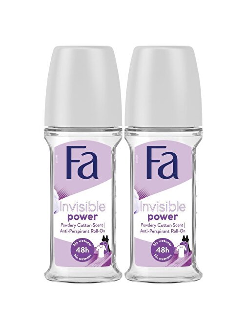 Fa Invisible Power Roll-On 50 ml x 2 Adet