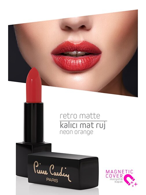 Pierre Cardin Retro Matte Lipstick - Neon Orange - 148