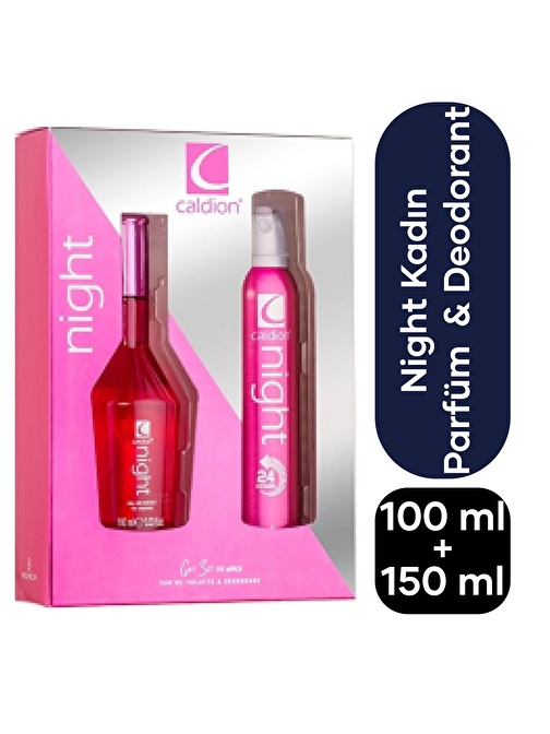 Caldion Kadın Parfüm Night 100ml + Deodorant 150 ml