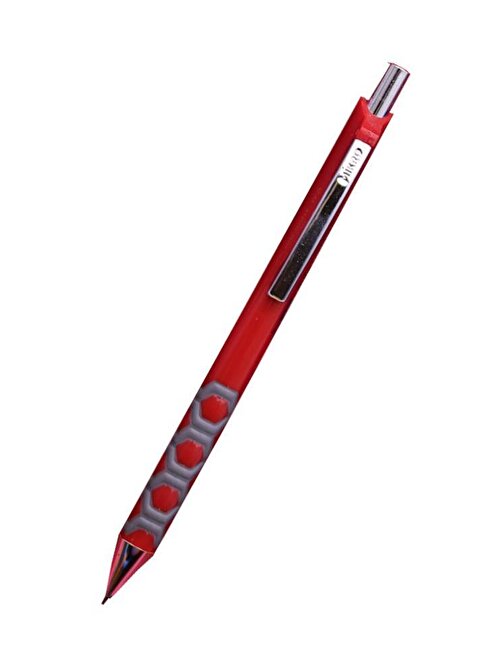 Mikro MP-9001 0.7 mm Versatil Uçlu Kalem Canlı Renkler Metal İç Mekanizma Click Versatil Kırmızı
