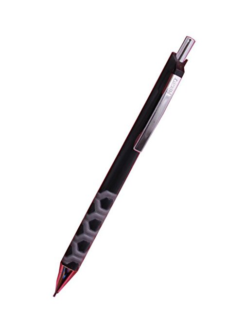 Mikro MP-9001 0.7 mm Versatil Uçlu Kalem Canlı Renkler Metal İç Mekanizma Click Versatil Siyah